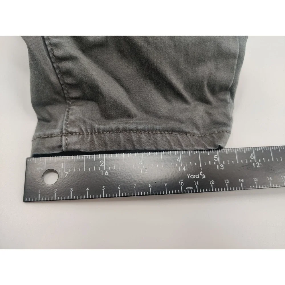 Universal Thread Women's Hi Rise Skinny Pants Charcoal Gray Button Fly Sz 12/31R